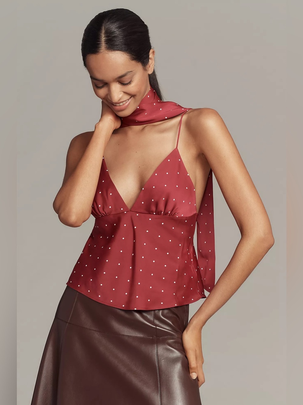 Maeve Clara Scarf-Neck Cami